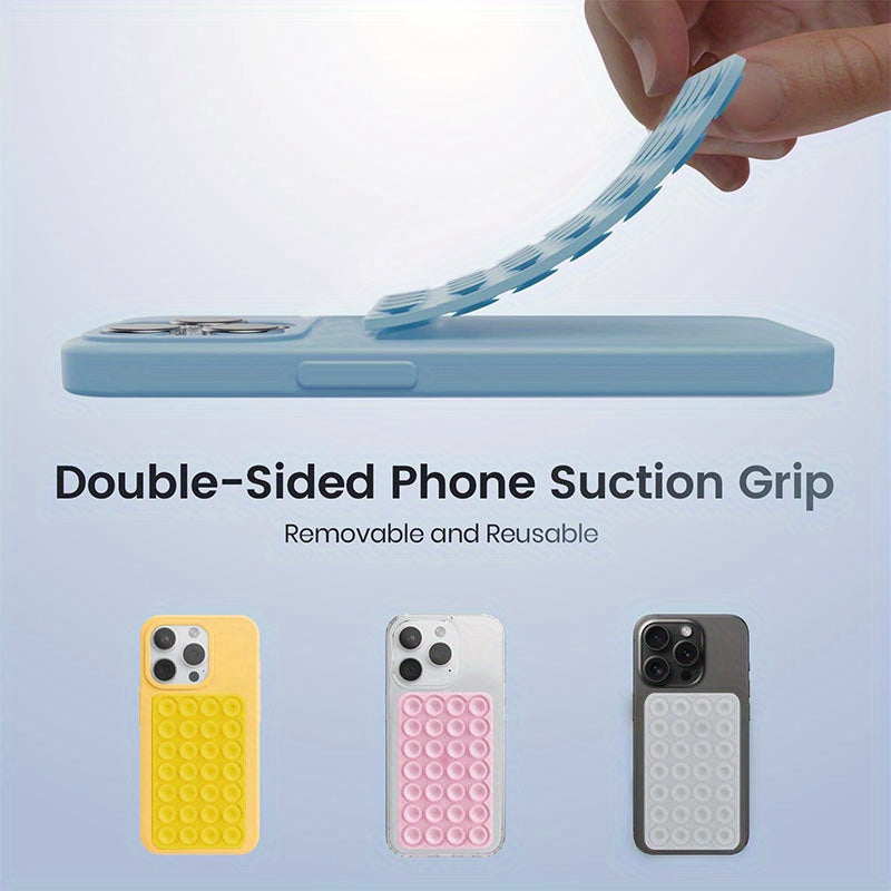 Suction Cup Silicone Double-Sided Phone Case Holder