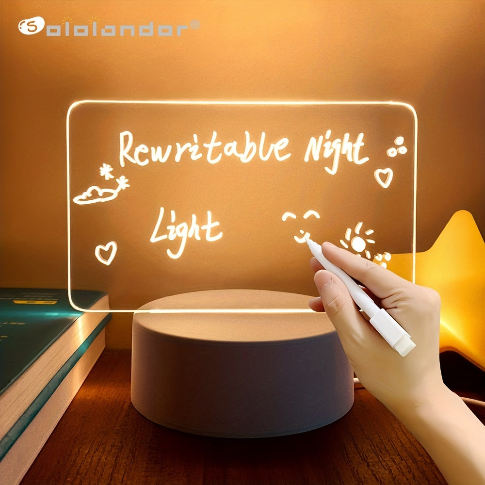 Rewritable bedside light