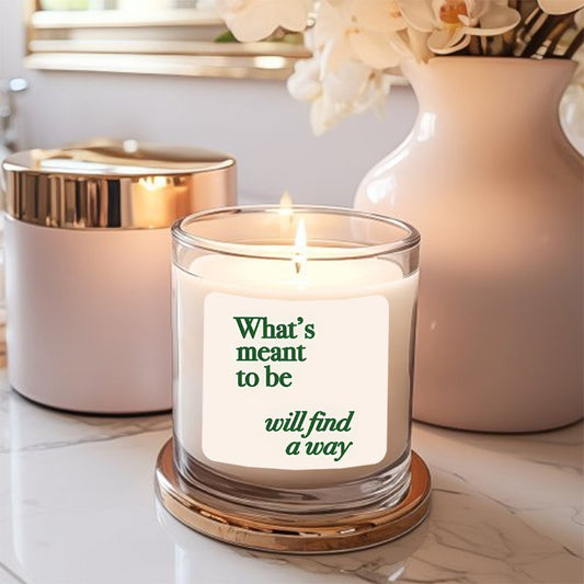 1pc Inspirational Quote Scented Candle,