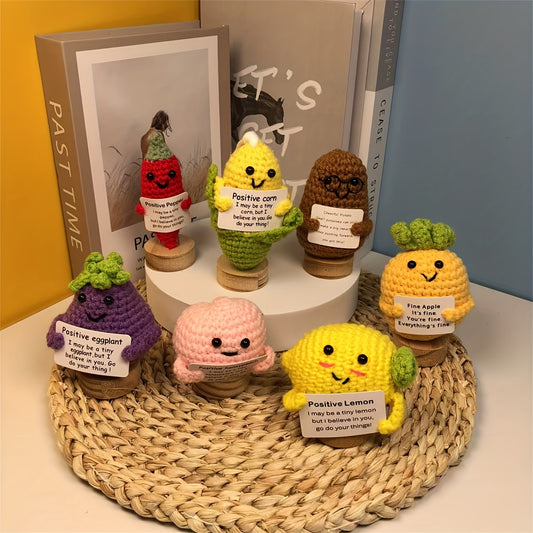 positive crochet home decor