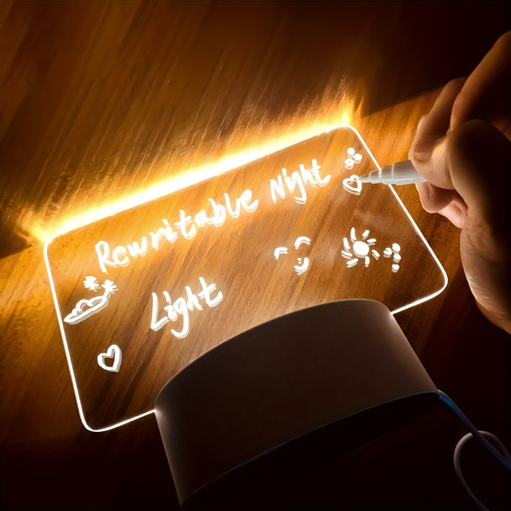 Rewritable bedside light