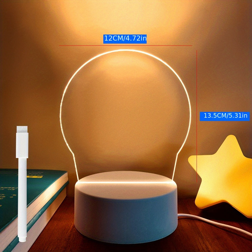 Rewritable bedside light