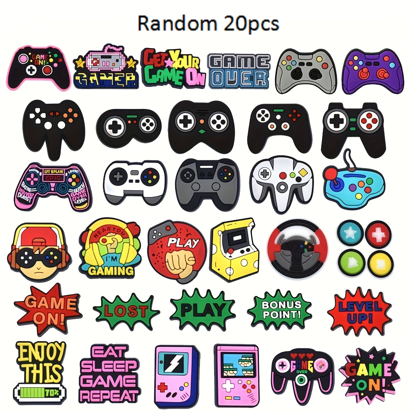 20pcs Gaming jibitz