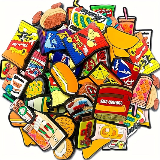 18pcs Food jibitz